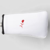 Roos Madder, Lava Red, bloemontwerp Golfheadcover (Voorkant)