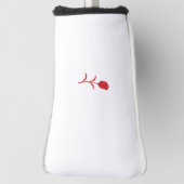 Roos Madder, Lava Red, bloemontwerp Golfheadcover (Draai 90)