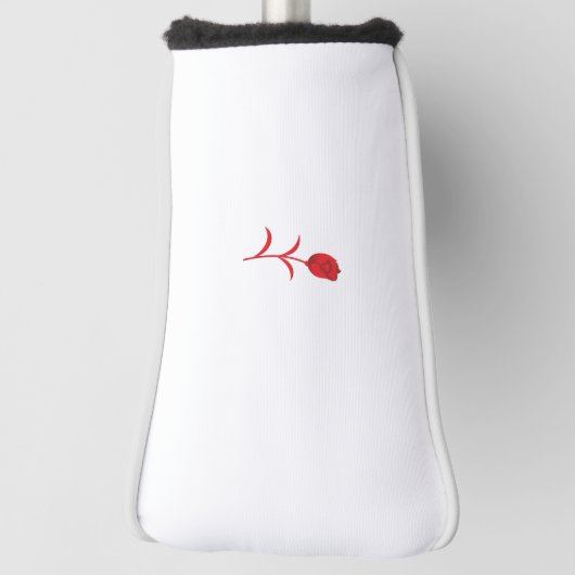 Roos Madder, Lava Red, bloemontwerp Golfheadcover (Draai 90)