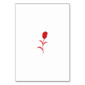 Roos Madder, Lava Red, bloemontwerp Kaart (Achterkant)