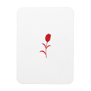 Roos Madder, Lava Red, bloemontwerp Magneet