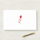 Roos Madder, Lava Red, bloemontwerp Post-it® Notes (Op bureau)