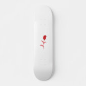Roos Madder, Lava Red, bloemontwerp Skateboard (Voorkant)