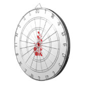 Roos Madder, Thunderbird floral Design Dartbord (Voorkant Rechts)