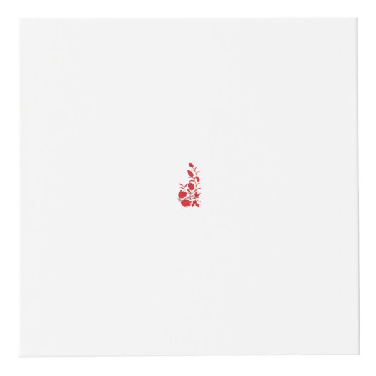 Roos Madder, Thunderbird floral Design Kubus (Voorkant)