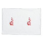 Roos Madder, Thunderbird floral Design Kussensloop (Achterkant)