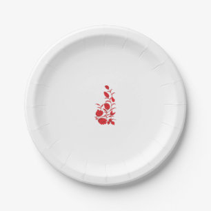 Roos Madder, Thunderbird floral Design Papieren Bordje