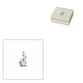 Roos Madder, Thunderbird floral Design Rubberstempel (Gestempeld)