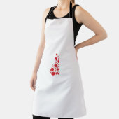 Roos Madder, Thunderbird floral Design Schort (Insitu)