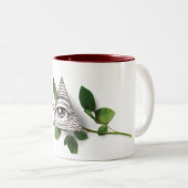 Roos Magi Pyramid Tweekleurige Koffiemok (Voorkant rechts)