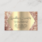 Roos Makeup Eyelash Extensions Lip Gloss Hlitter Visitekaartje (Achterkant)