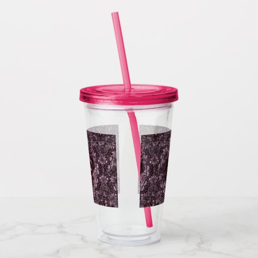 Roos Mandala Acryl Drinkbeker (Links)