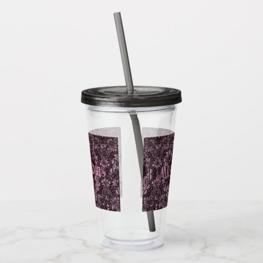 Roos Mandala Acryl Drinkbeker (Links)