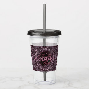Roos Mandala Acryl Drinkbeker