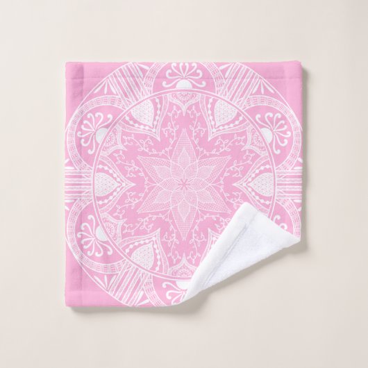 Roos Mandala Bad Handdoek (Wasdoekje)