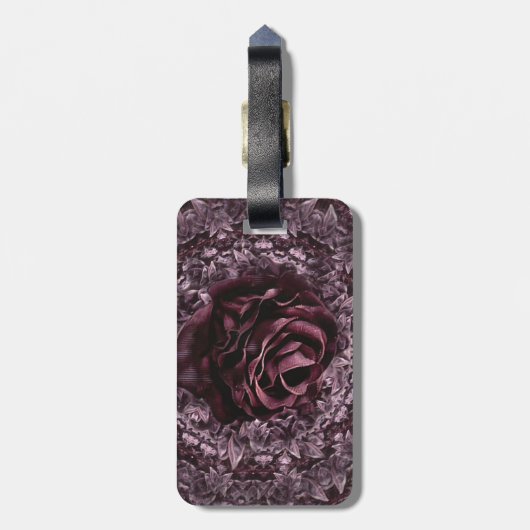 Roos Mandala Bagagelabel (Achterkant verticaal)