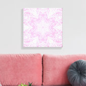 Roos Mandala Canvas Afdruk (Insitu (Woonkamer))