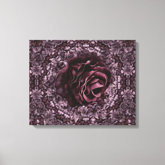 Roos Mandala Canvas Afdruk (Voorkant)