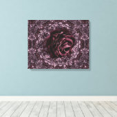 Roos Mandala Canvas Afdruk (Insitu (Houten vloer))