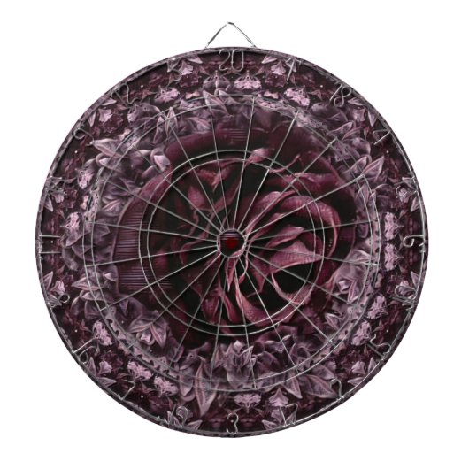 Roos Mandala Dartbord (Voorkant)