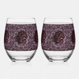 Roos Mandala Drinkware Set Wijnglas Zonder Voet