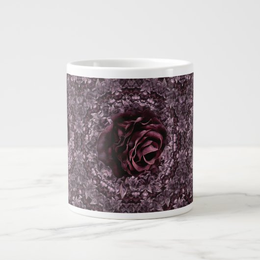 Roos Mandala Extra Grote Beker (Voorkant)