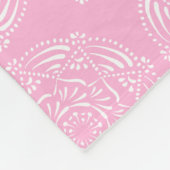 Roos Mandala Fleece Deken (Hoek)