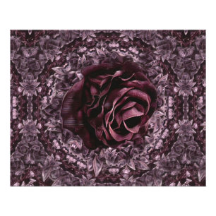 Roos Mandala Foto Afdruk