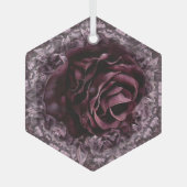 Roos Mandala Glas Ornament (Voorkant)