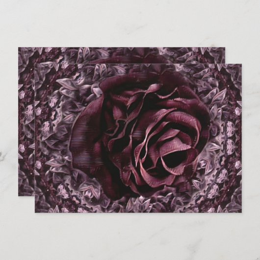 Roos Mandala Informatiekaartje (Voorkant / Achterkant)