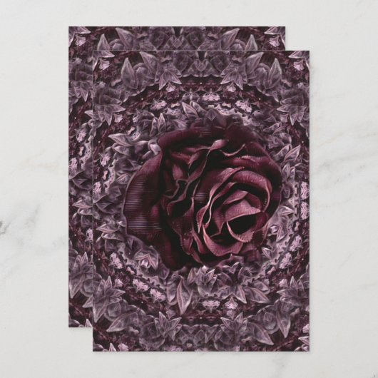 Roos Mandala Kaart (Voorkant / Achterkant)