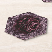 Roos Mandala Kartonnen Onderzetters (Schuin)