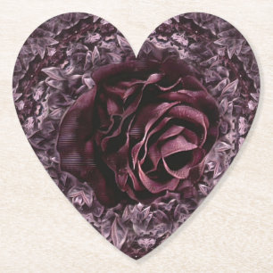 Roos Mandala Kartonnen Onderzetters