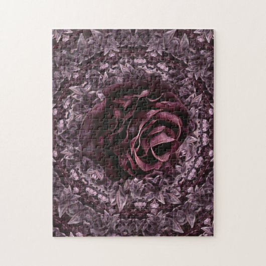Roos Mandala Legpuzzel (Verticaal)