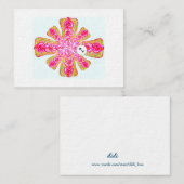 Roos Mandala Notitiekaartje (Voorkant / Achterkant)