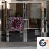 Roos Mandala Raamsticker (Kantoordeur)