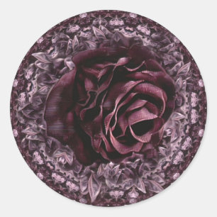 Roos Mandala Ronde Sticker
