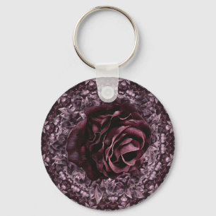 Roos Mandala Sleutelhanger