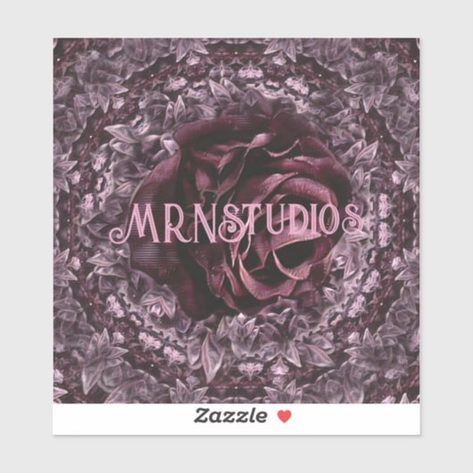 Roos Mandala Sticker (Vel)