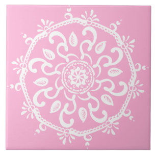 Roos Mandala Tegeltje