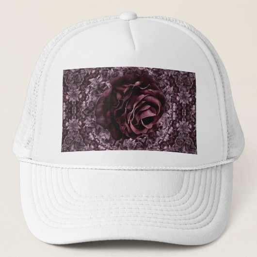 Roos Mandala Trucker Pet (Voorkant)