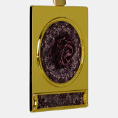 Roos Mandala Verguld Banner Ornament (Rechts)