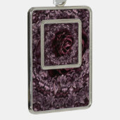 Roos Mandala Verzilverd Kader Ornament (Rechts)