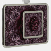 Roos Mandala Verzilverd Kader Ornament (Rechts)