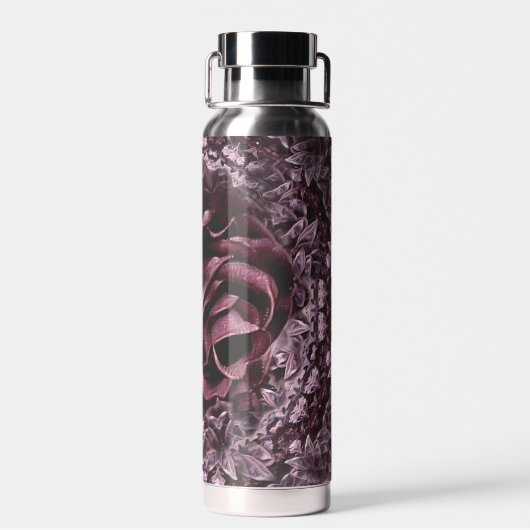 Roos Mandala Waterfles (Achterkant)