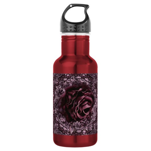 Roos Mandala Waterfles (Voorkant)