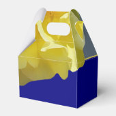 Roos marineblauw grijze bruiloft personaliseren bedankdoosjes (Achterkant)