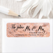 Roos Marmeren Script De toekomst Mr en Mrs Etiket (Insitu)