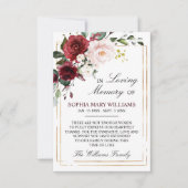 Roos Marsala Bedankkaart (Voorkant)