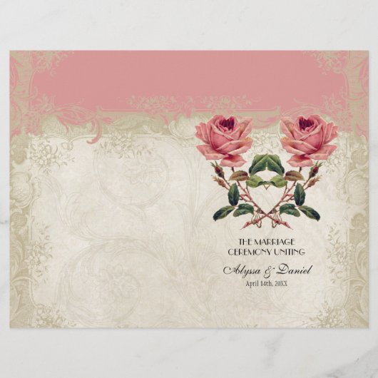  Roos met barokstijl (Voorkant)